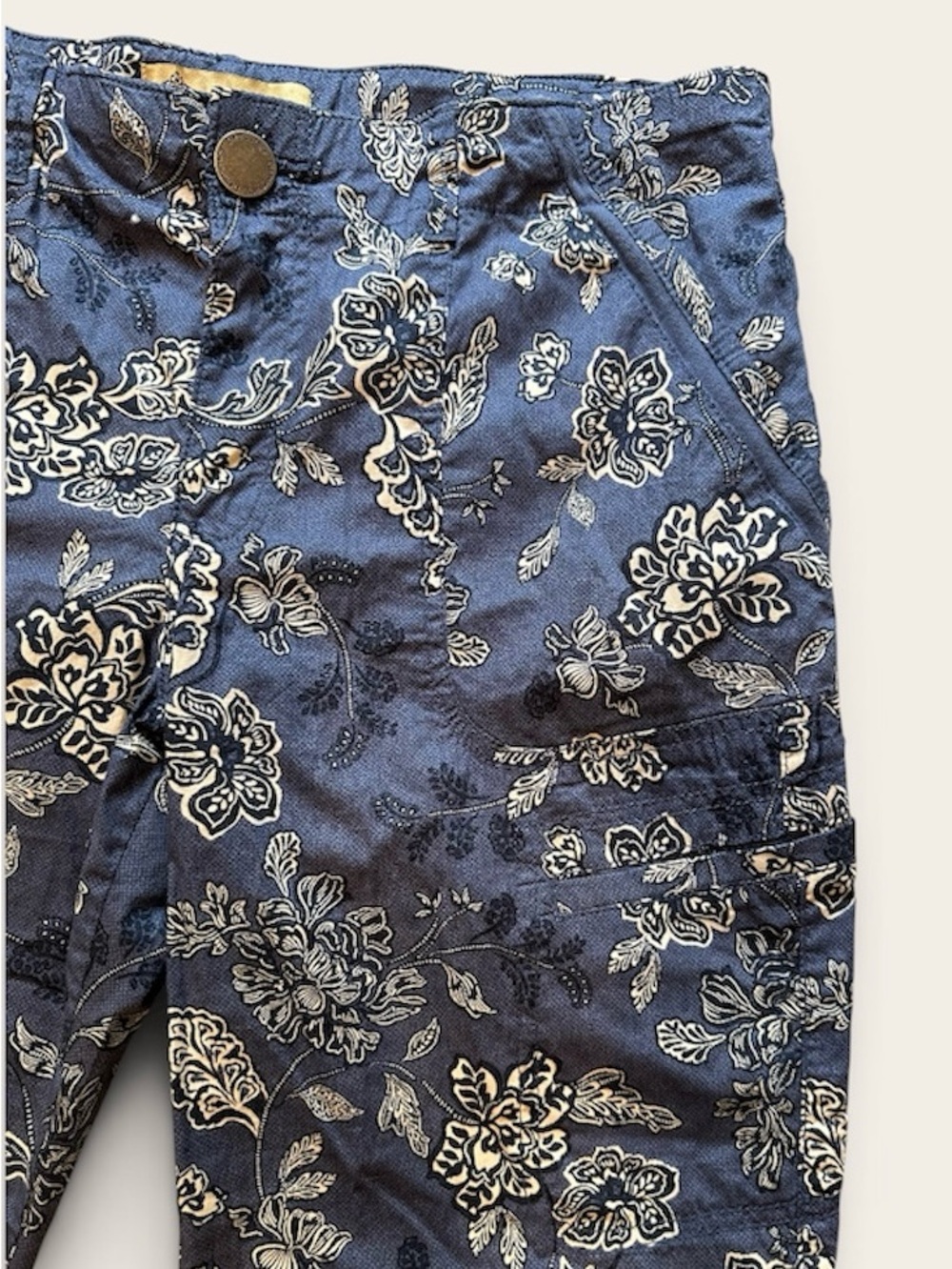 Democracy Flex Ellent Floral Utility Cargo Pants Size 10 Blue - Picture 6 of 9